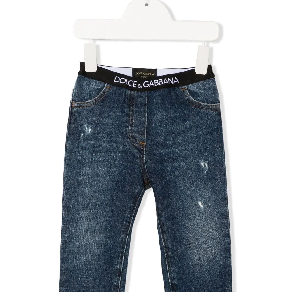 Джинсы с логотипом