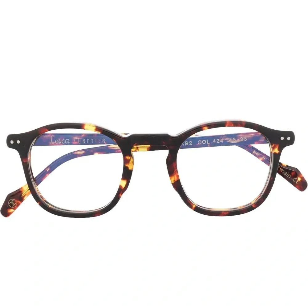 Очки в круглой оправе черепаховой расцветки