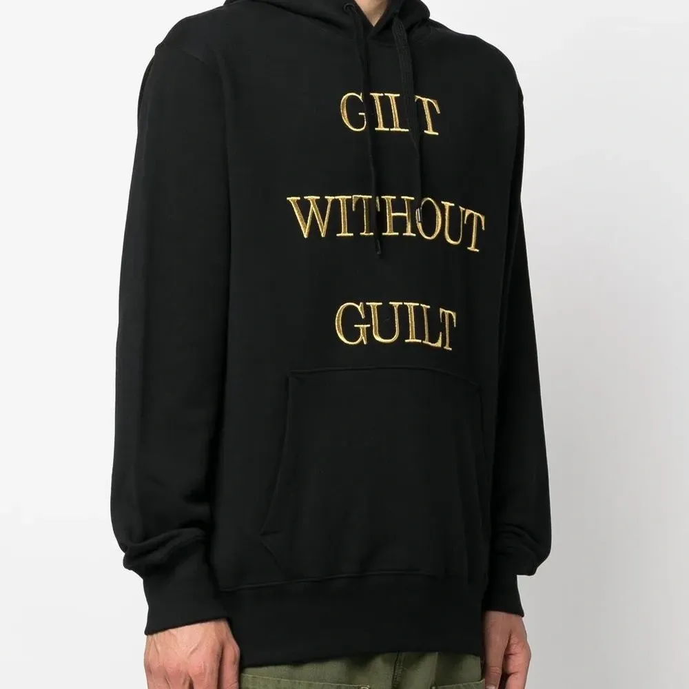 Худи с вышитой надписью