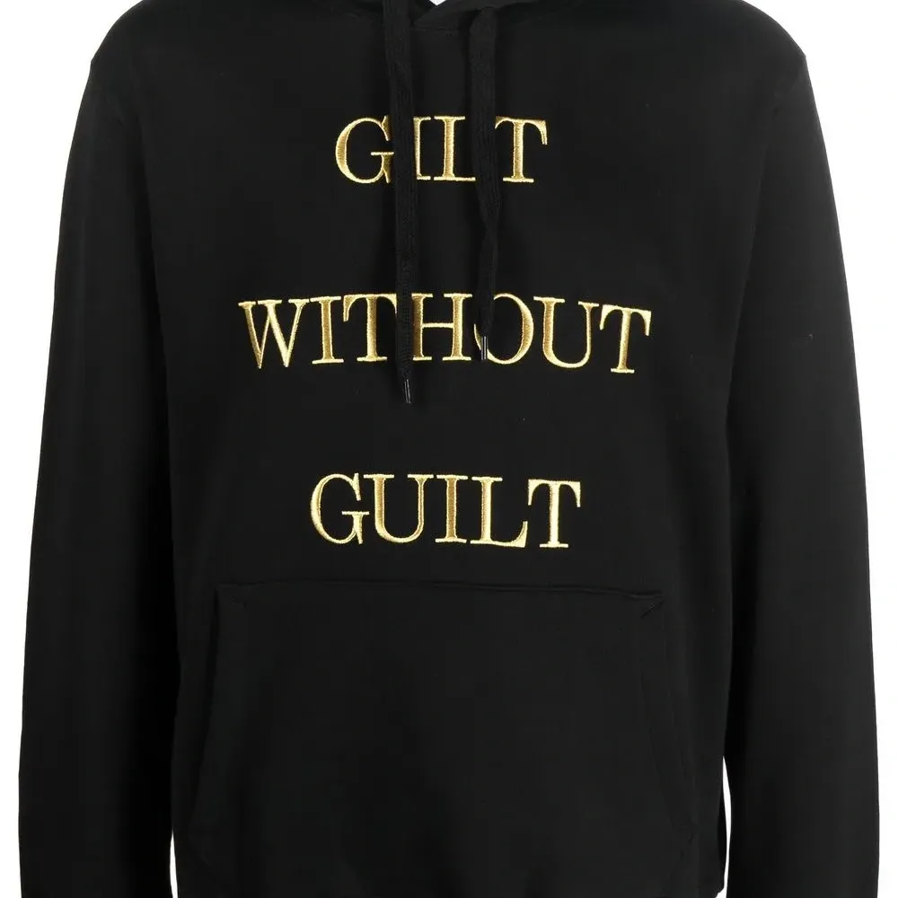 Худи с вышитой надписью