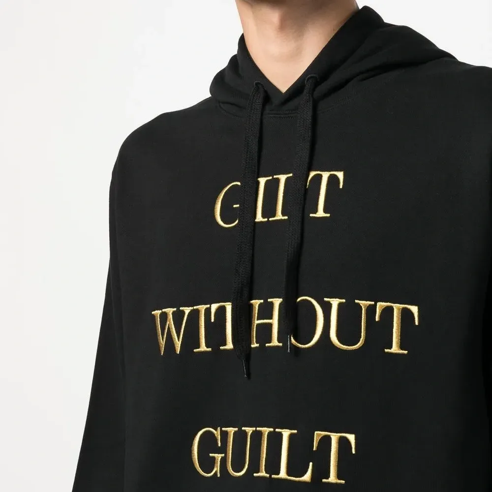 Худи с вышитой надписью