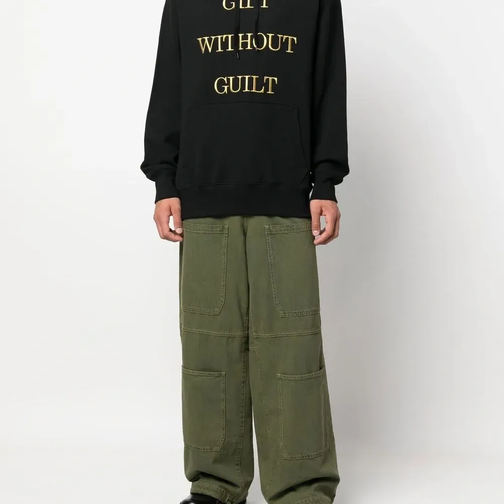 Худи с вышитой надписью