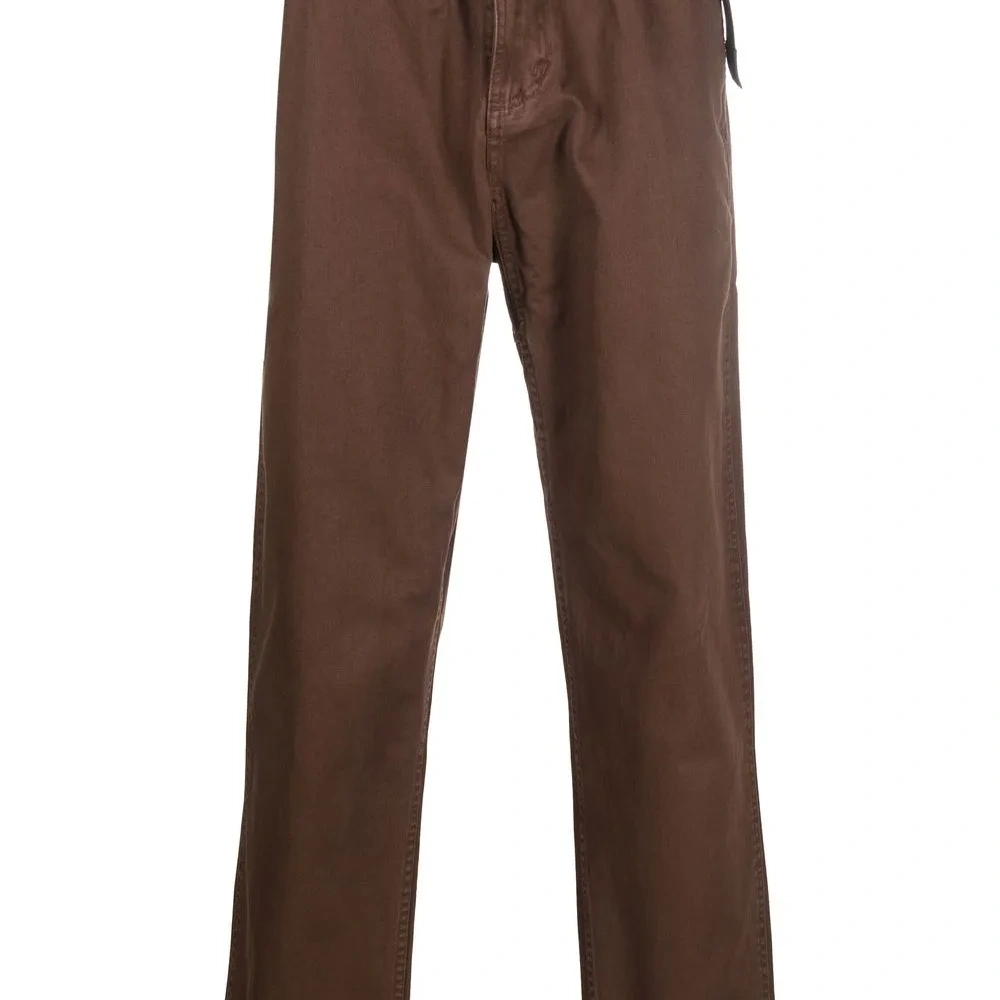 Прямые брюки с поясом