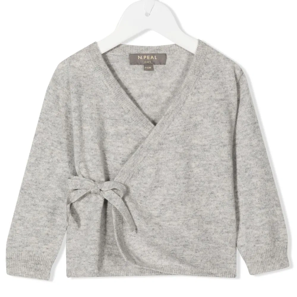 Кашемировый кардиган с запахом