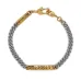 Цепочный браслет в двух тонах