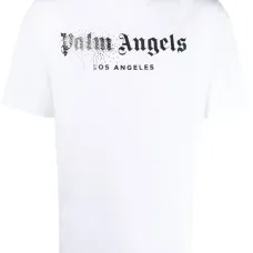 Футболка с логотипом и стразами