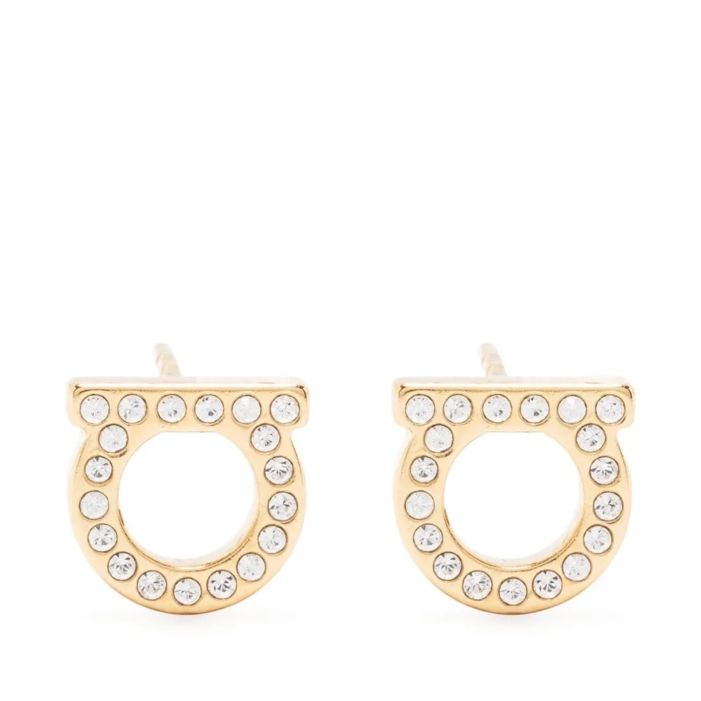 Серьги с декором Gancini