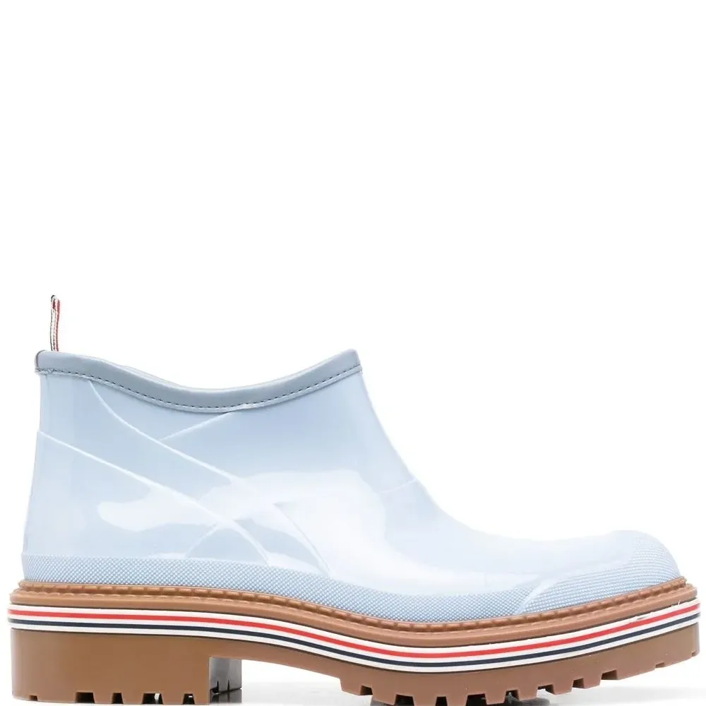 ботинки с отделкой в полоску