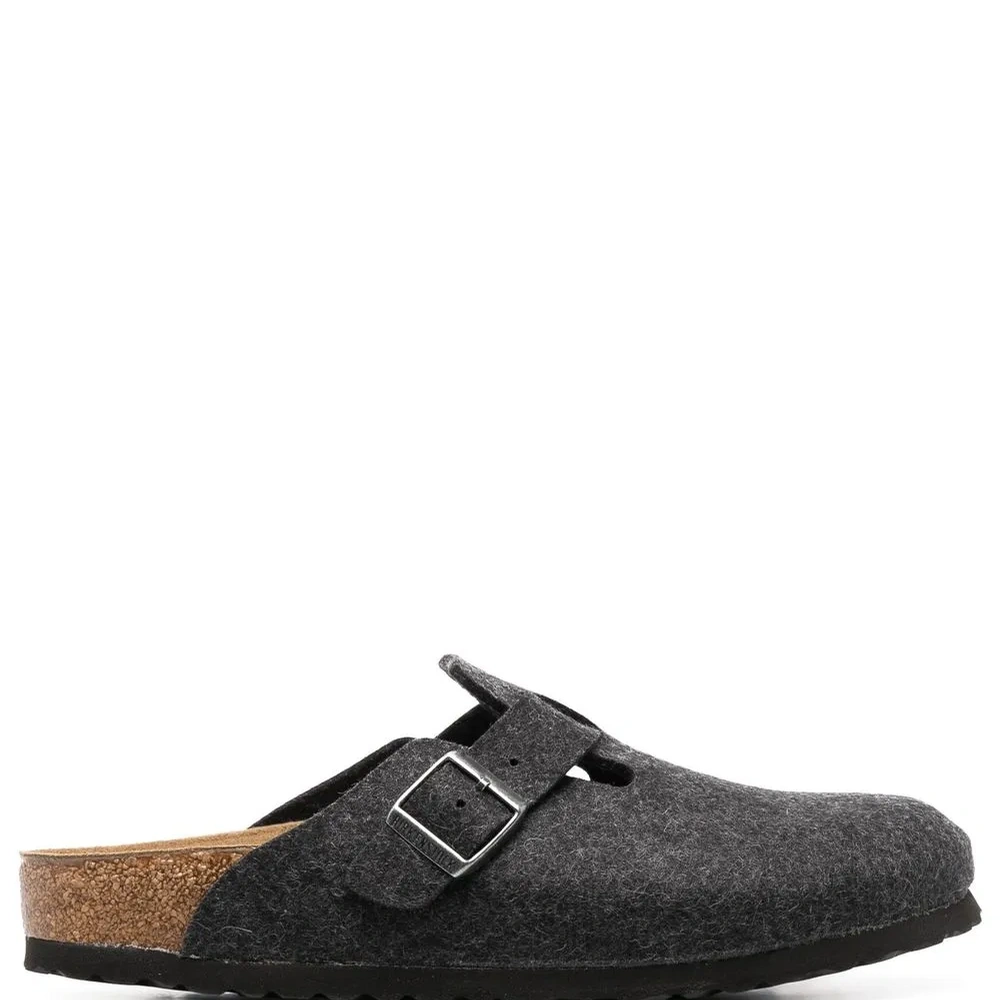 Шерстяные слиперы Boston с пряжками