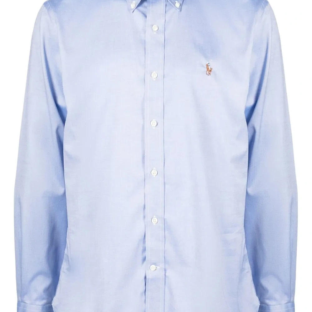 Рубашка с вышитым логотипом