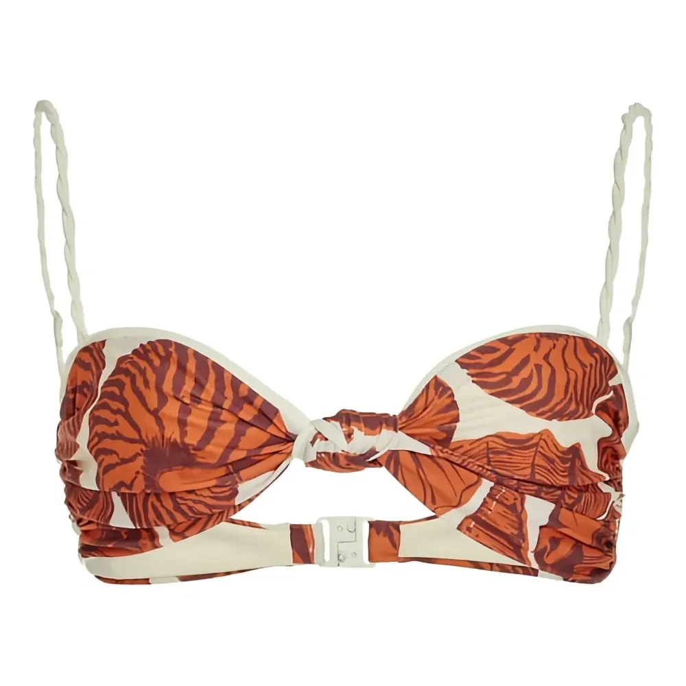 Бикини-топ с принтом ракушек устрицы