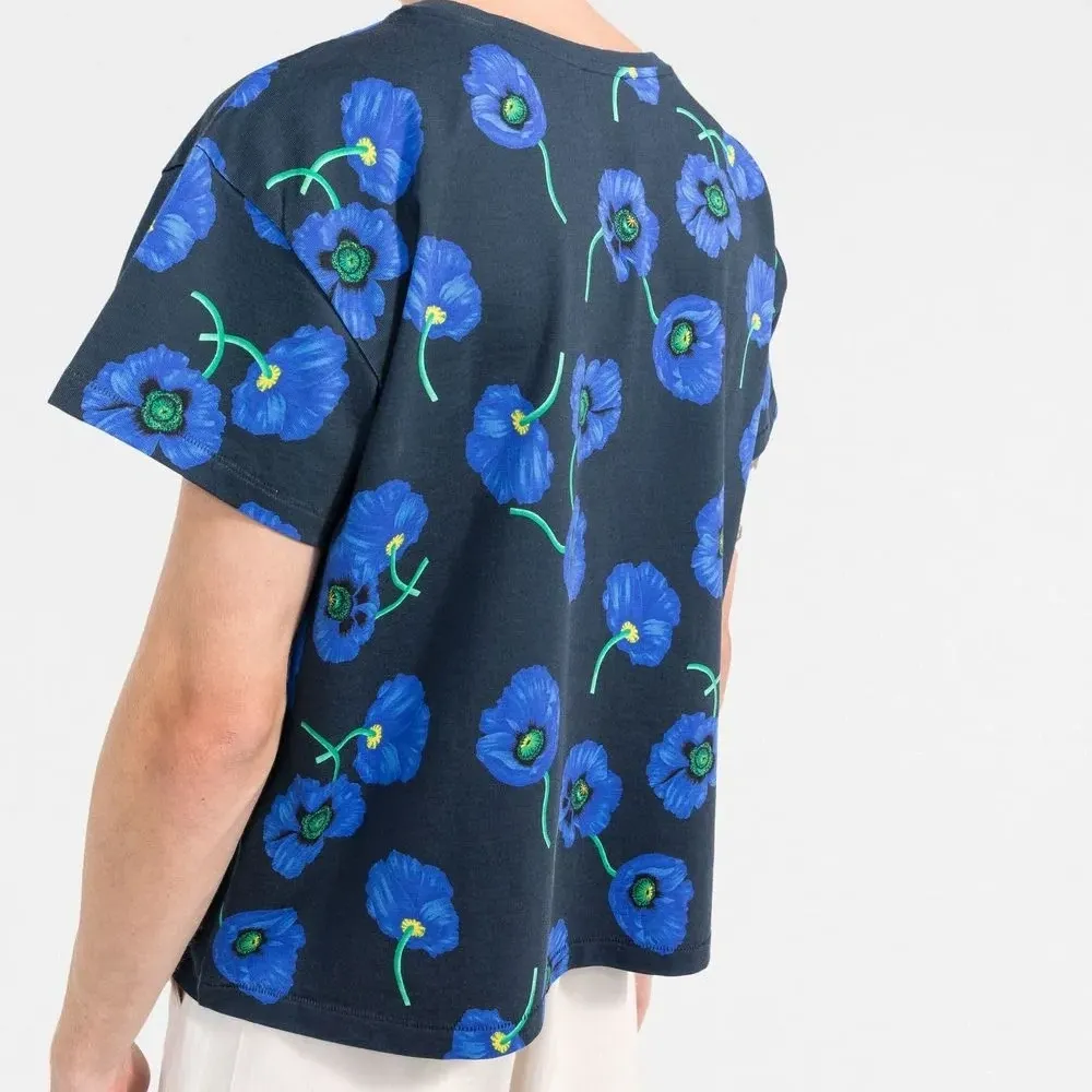 Футболка с цветочным принтом