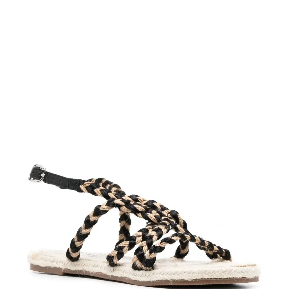 Сандалии с плетеными ремешками