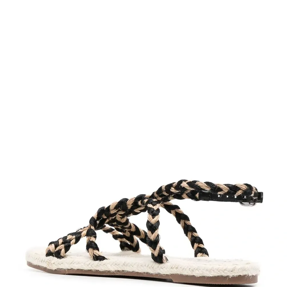 Сандалии с плетеными ремешками