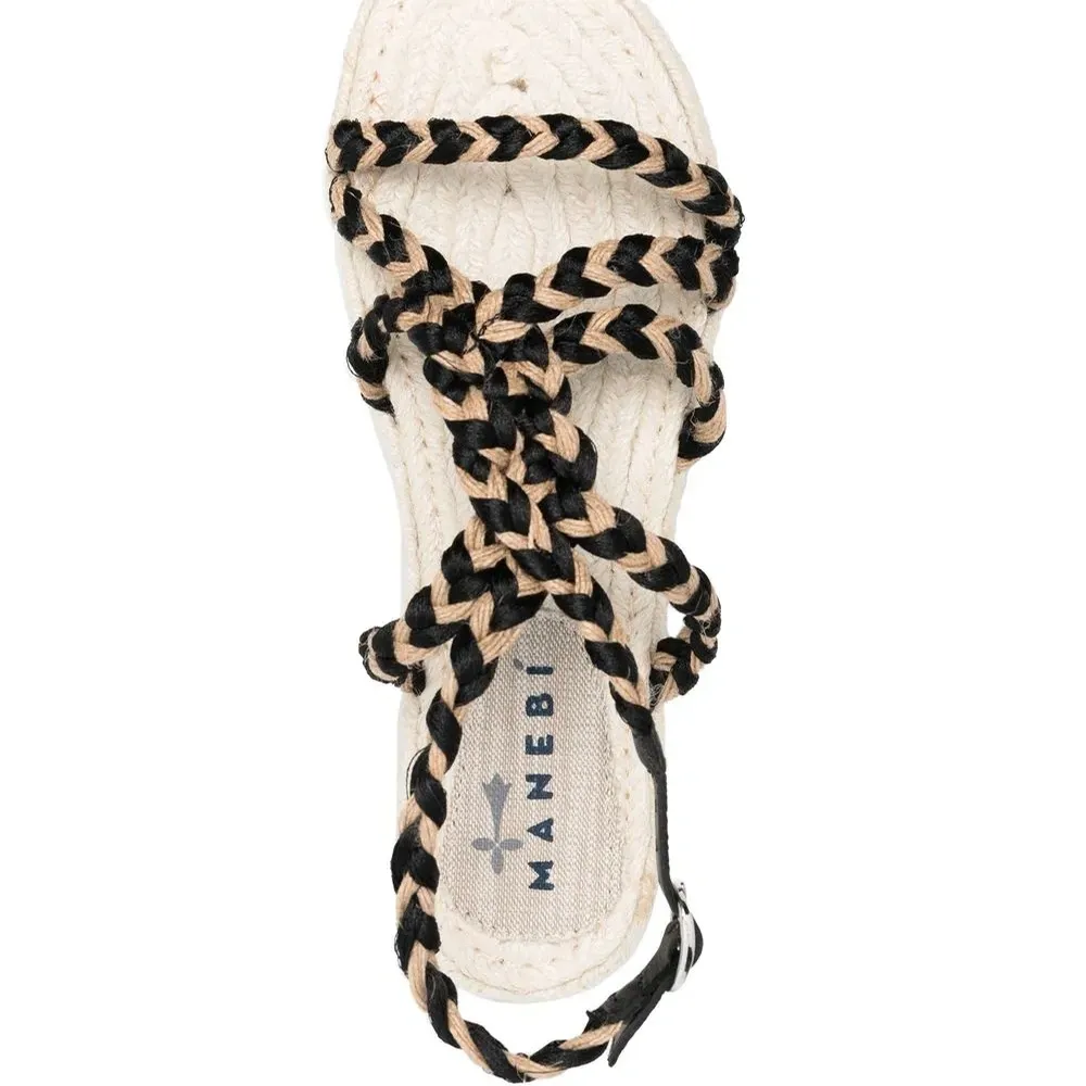 Сандалии с плетеными ремешками