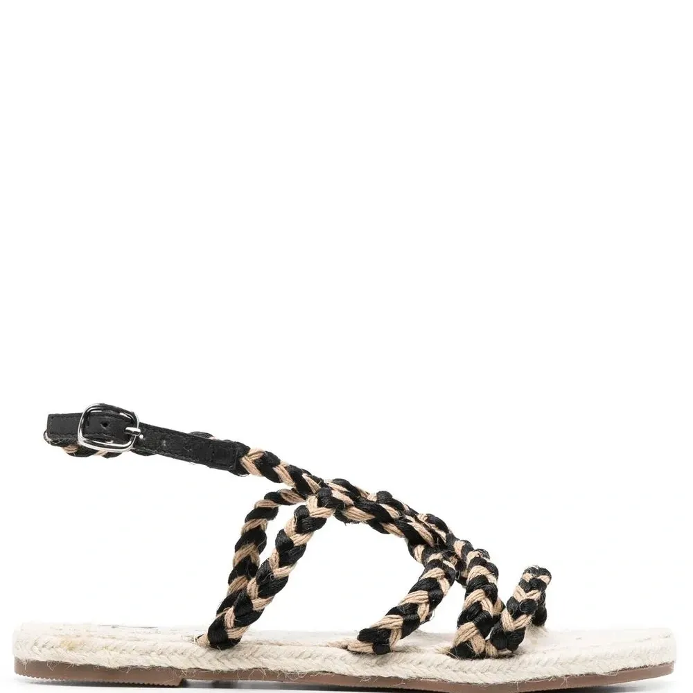 Сандалии с плетеными ремешками