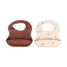 Комплект из двух нагрудников с принтом