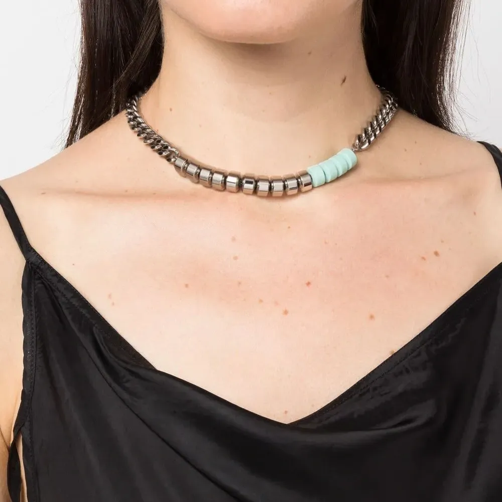 Цепочное колье с подвесками