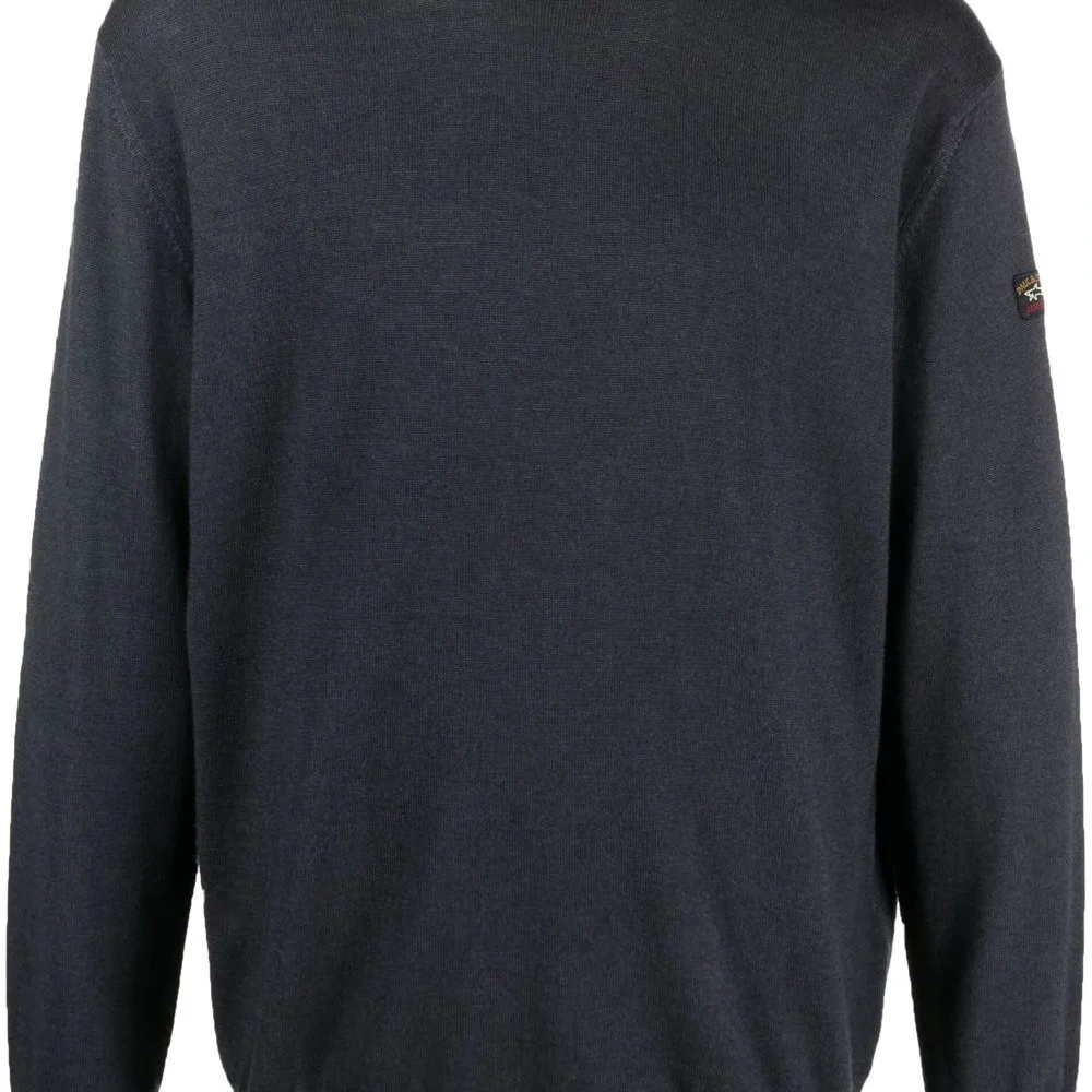 Джемпер из необработанной шерсти с круглым вырезом