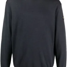 Джемпер из необработанной шерсти с круглым вырезом