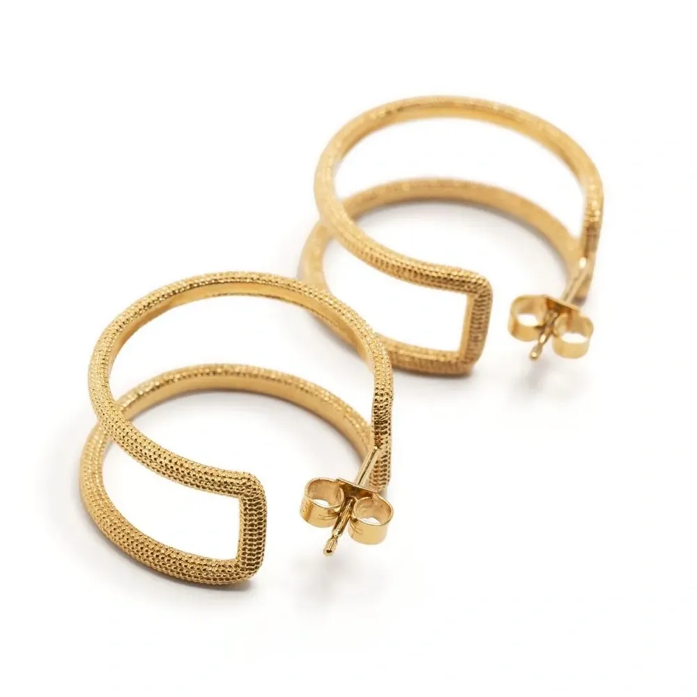 Серьги-кольца Maxilla