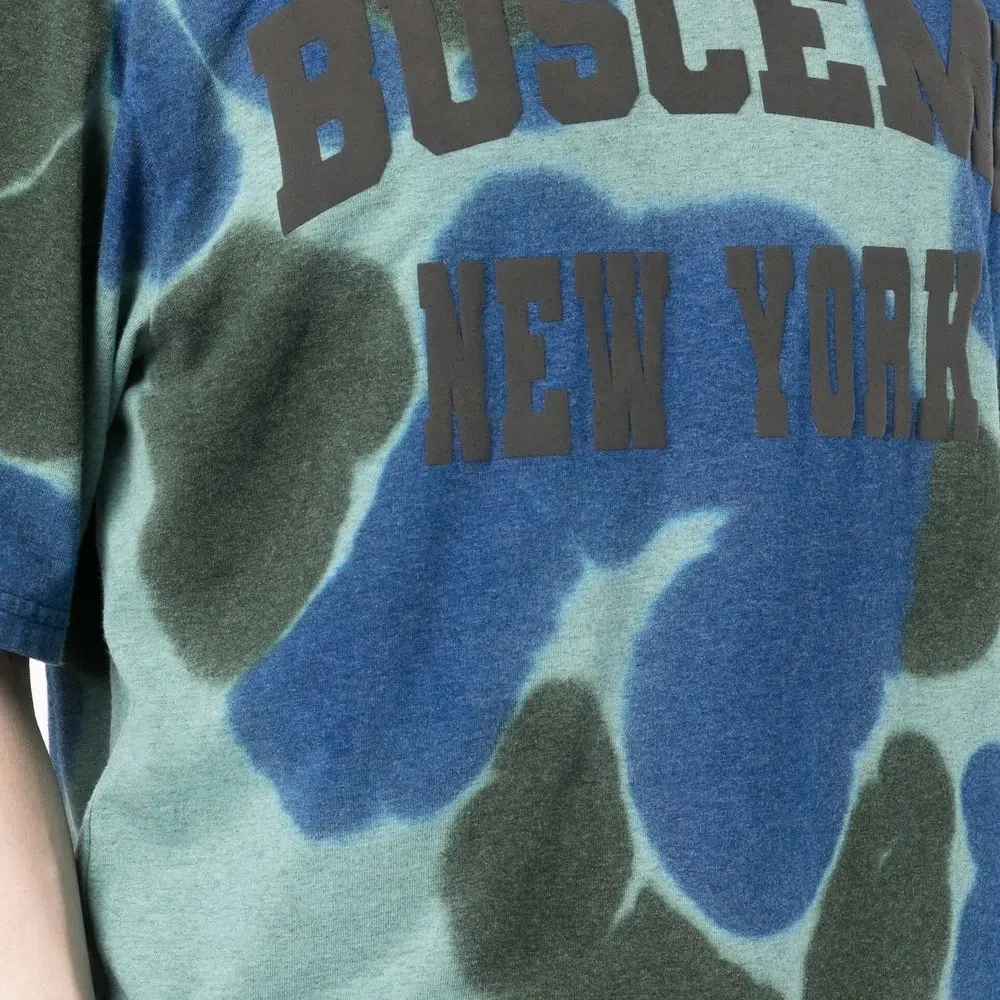 Футболка с принтом тай-дай и логотипом