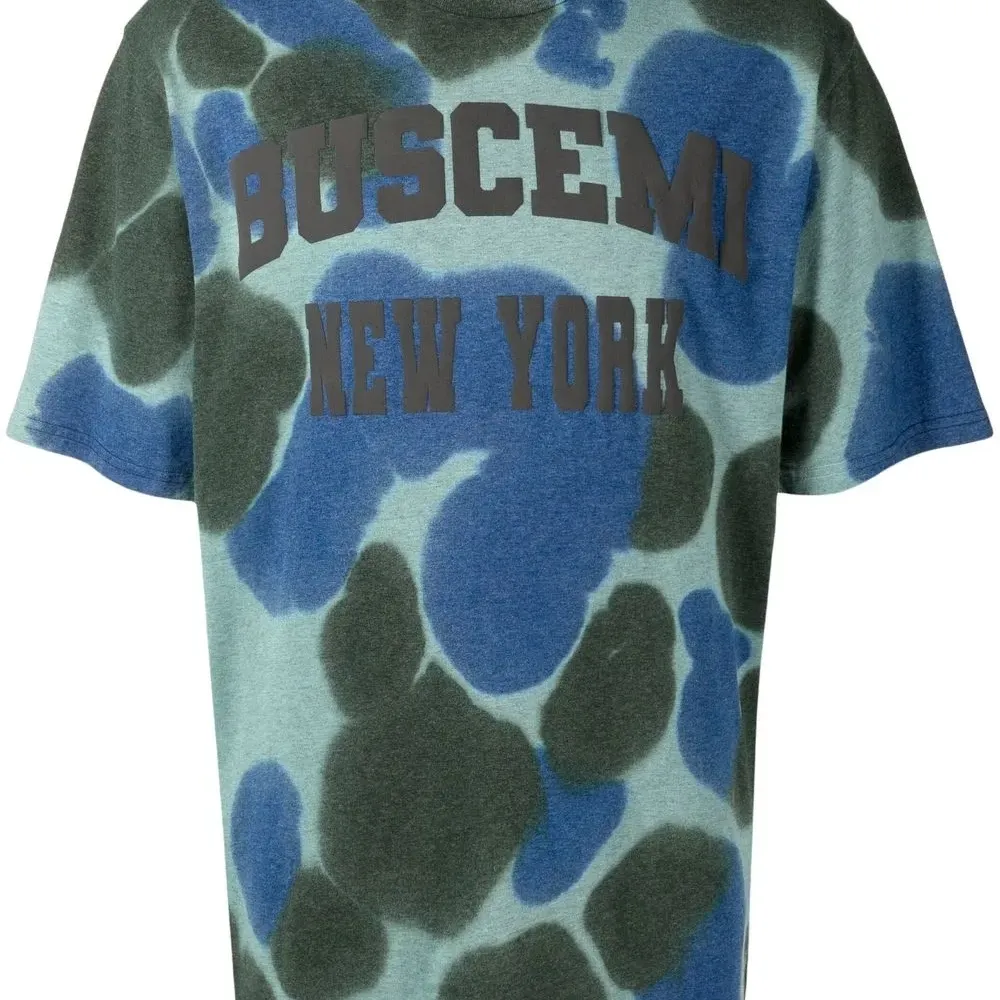 Футболка с принтом тай-дай и логотипом