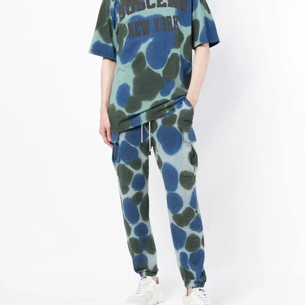 Футболка с принтом тай-дай и логотипом