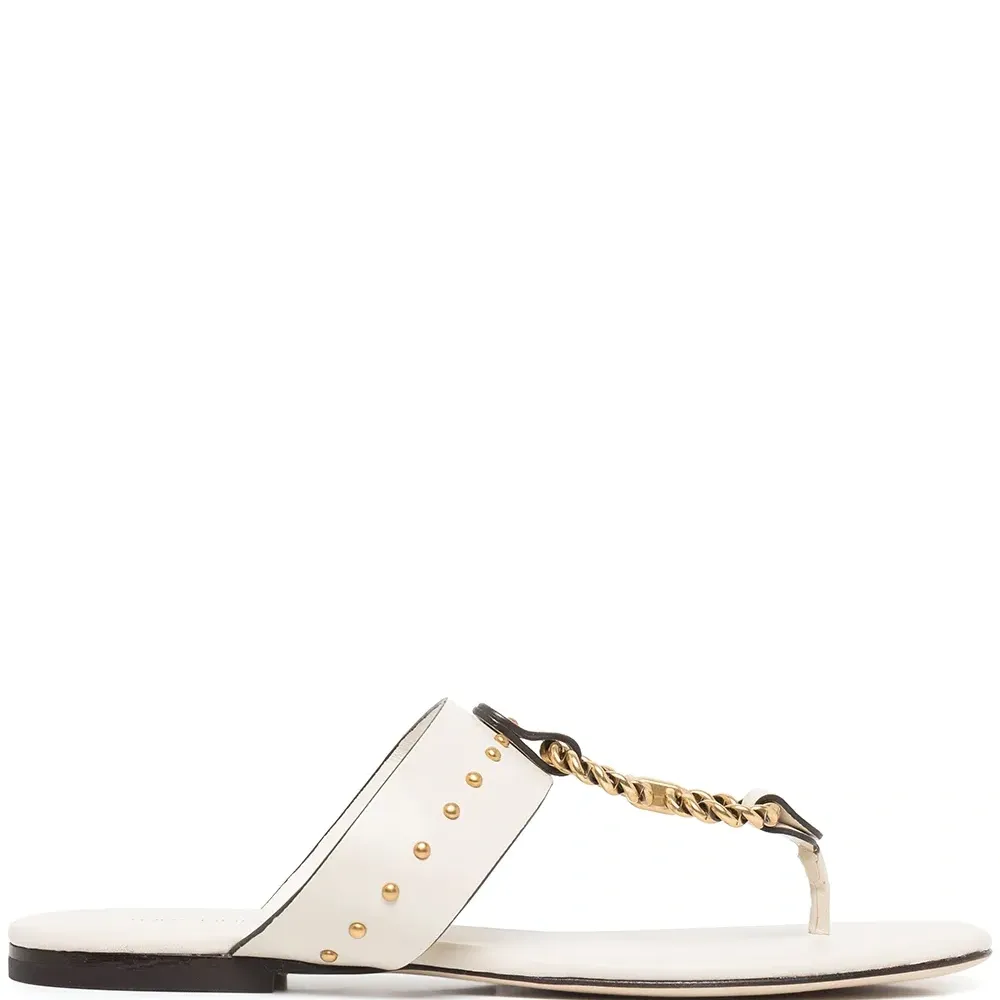 Сандалии с металлическим декором