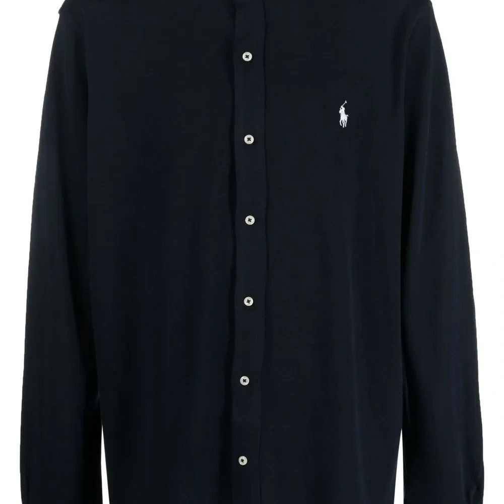 Рубашка с вышитым логотипом