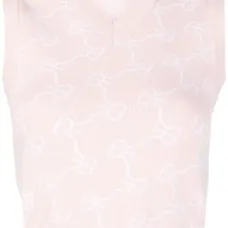 Укороченный топ с монограммой