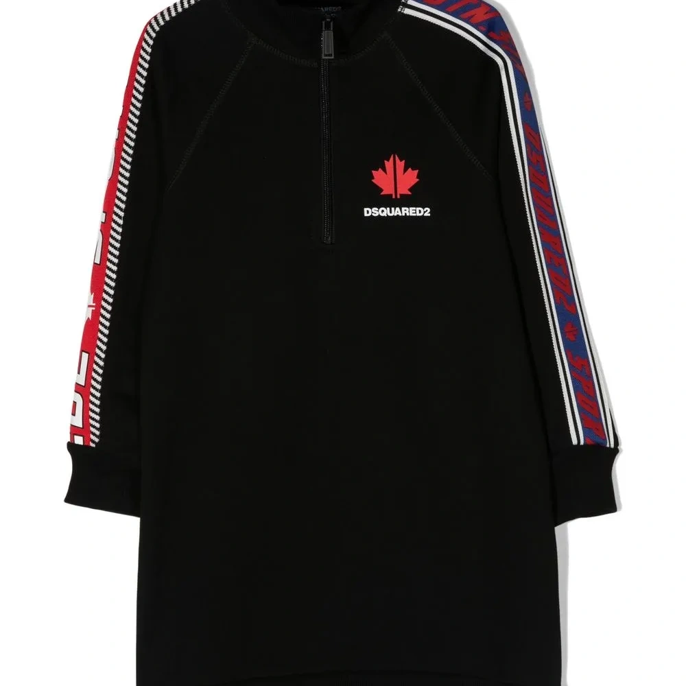 Платье с молнией и логотипом