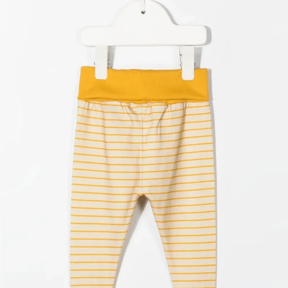 Брюки из органического хлопка в полоску