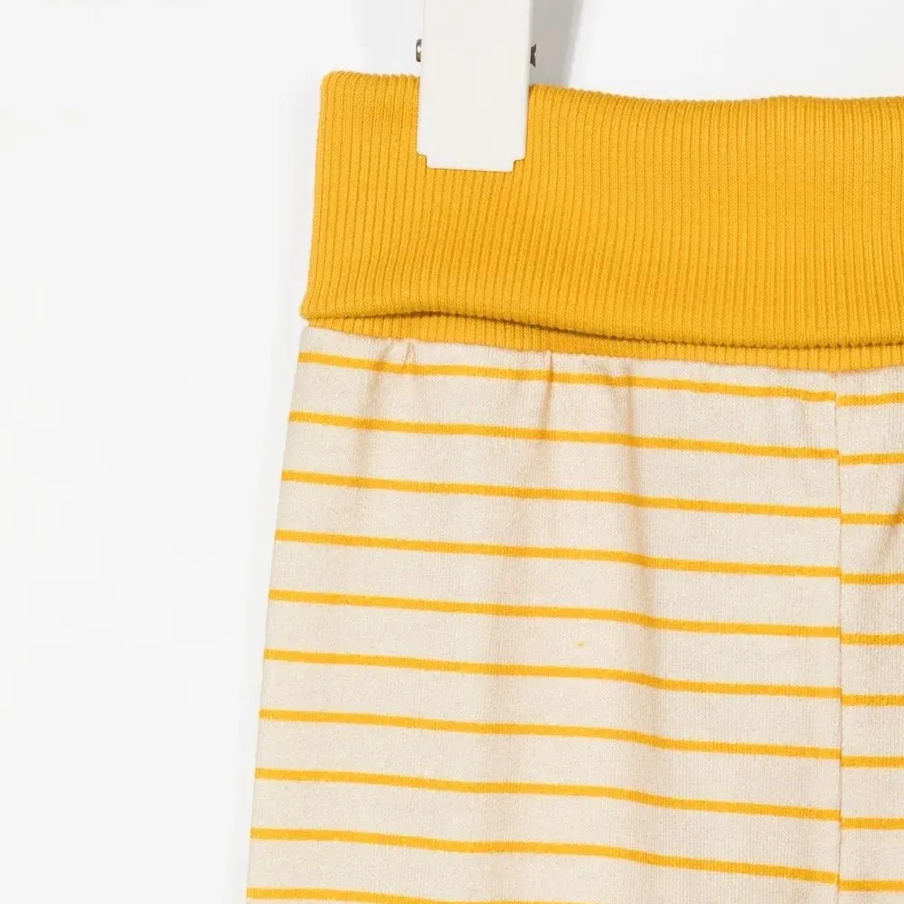 Брюки из органического хлопка в полоску