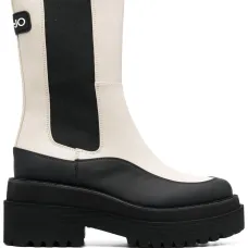 Массивные ботинки в двух тонах