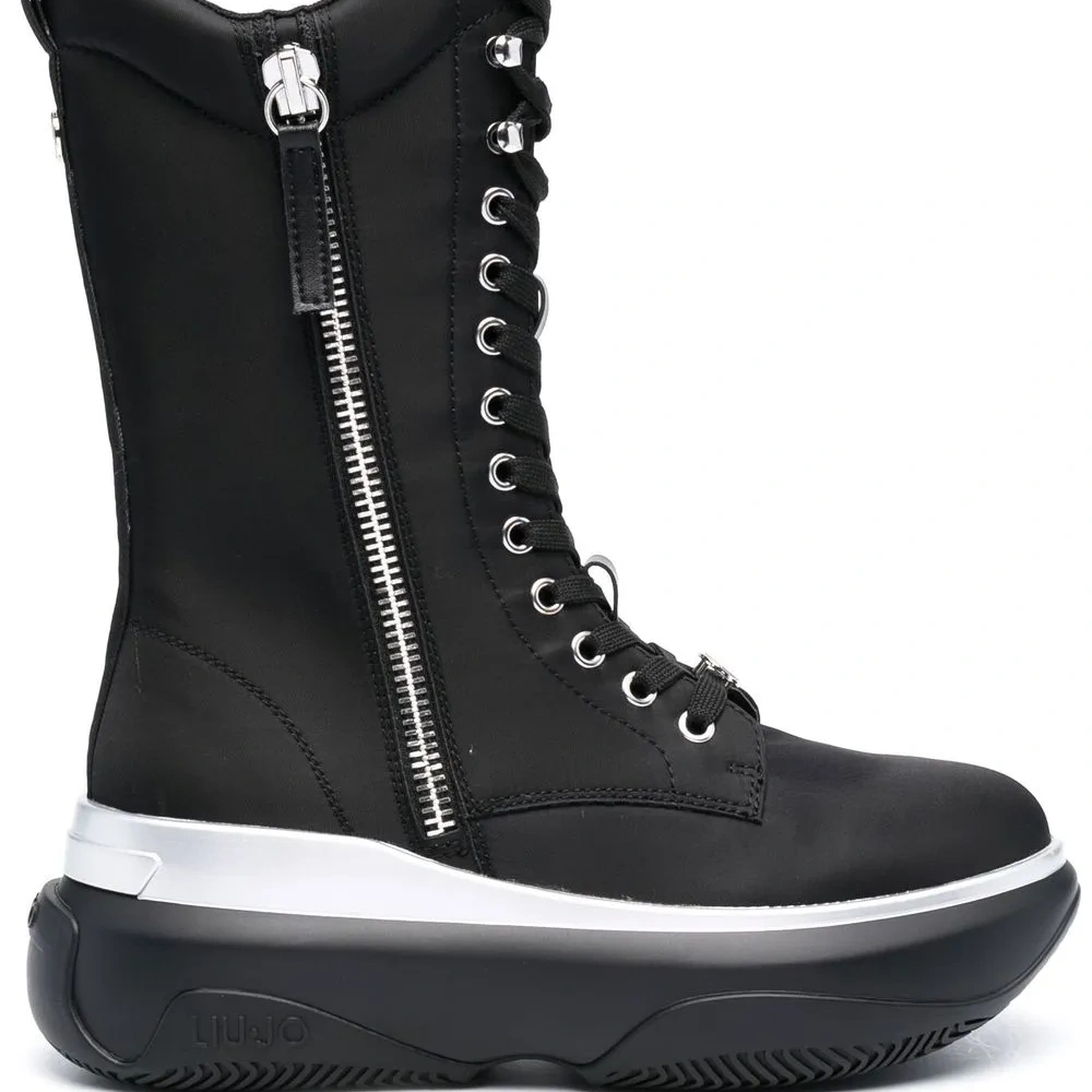 Сапоги June на шнуровке