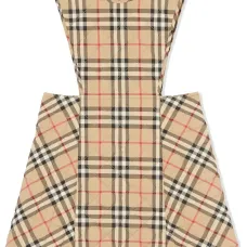 Стеганый сарафан в клетку