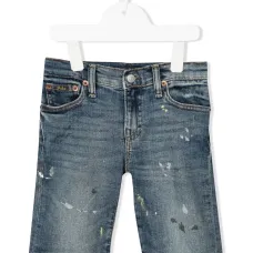 Джинсовые шорты с принтом