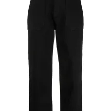 Прямые джинсы с нашивкой-логотипом