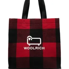 Сумка-тоут в клетку тартан с логотипом