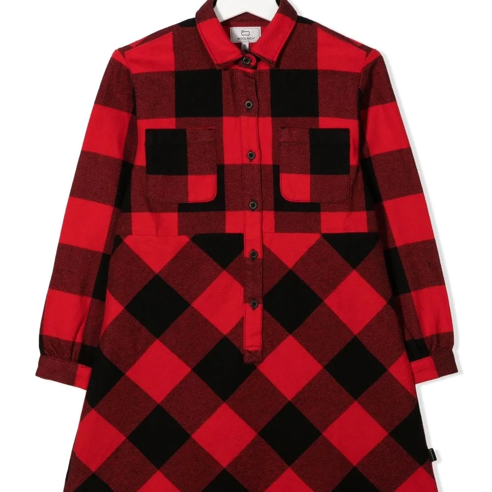 Клетчатое платье из органического хлопка