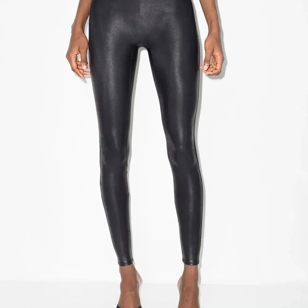 Легинсы из искусственной кожи
