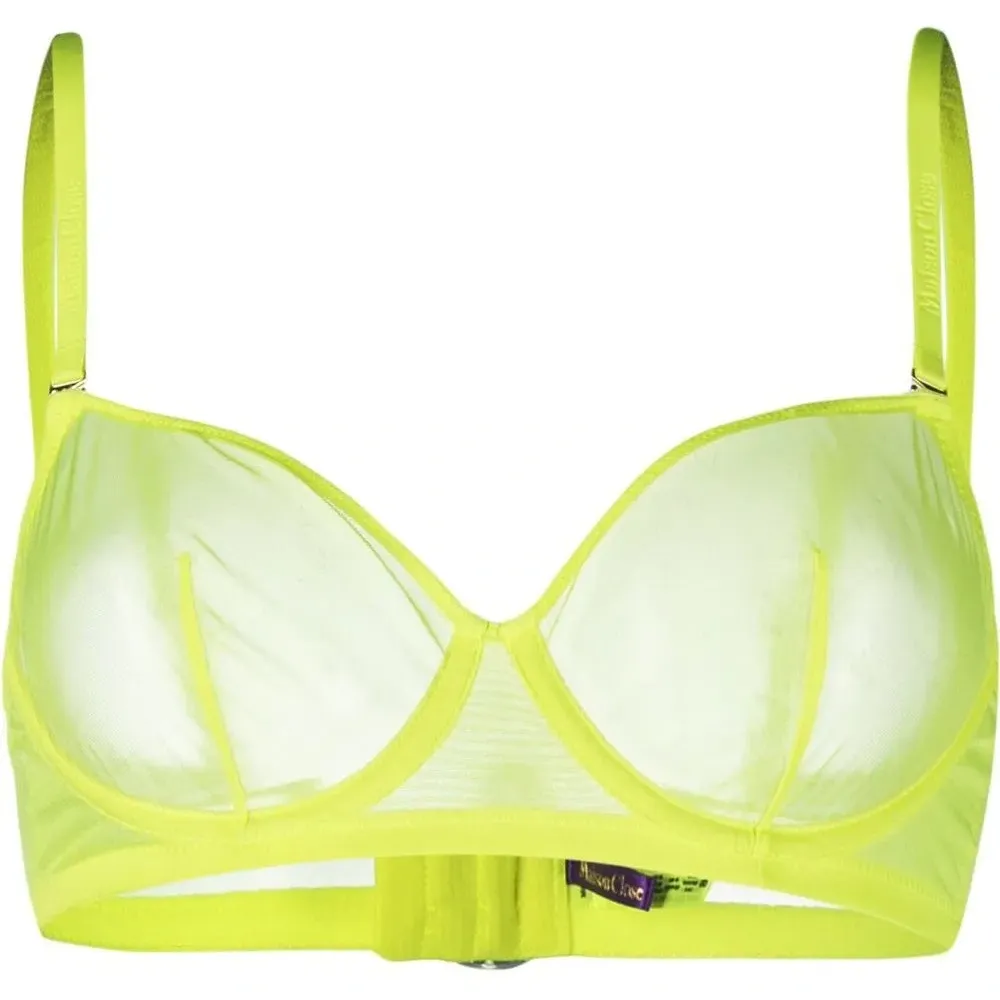 Прозрачный бюстгальтер-балконет