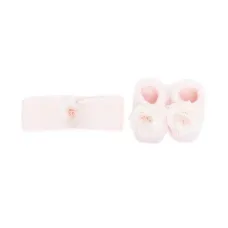 Комплект из пинеток и повязки на голову с цветочной аппликацией