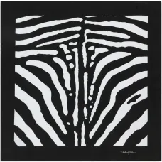 Твиловый шарф с зебровым принтом