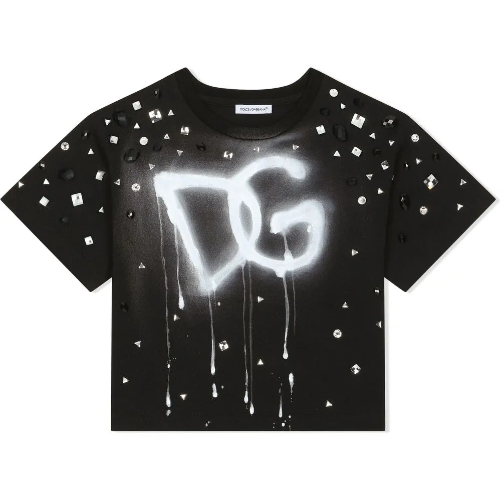 Футболка с декорированным логотипом