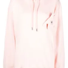 Худи с логотипом и отделкой в рубчик