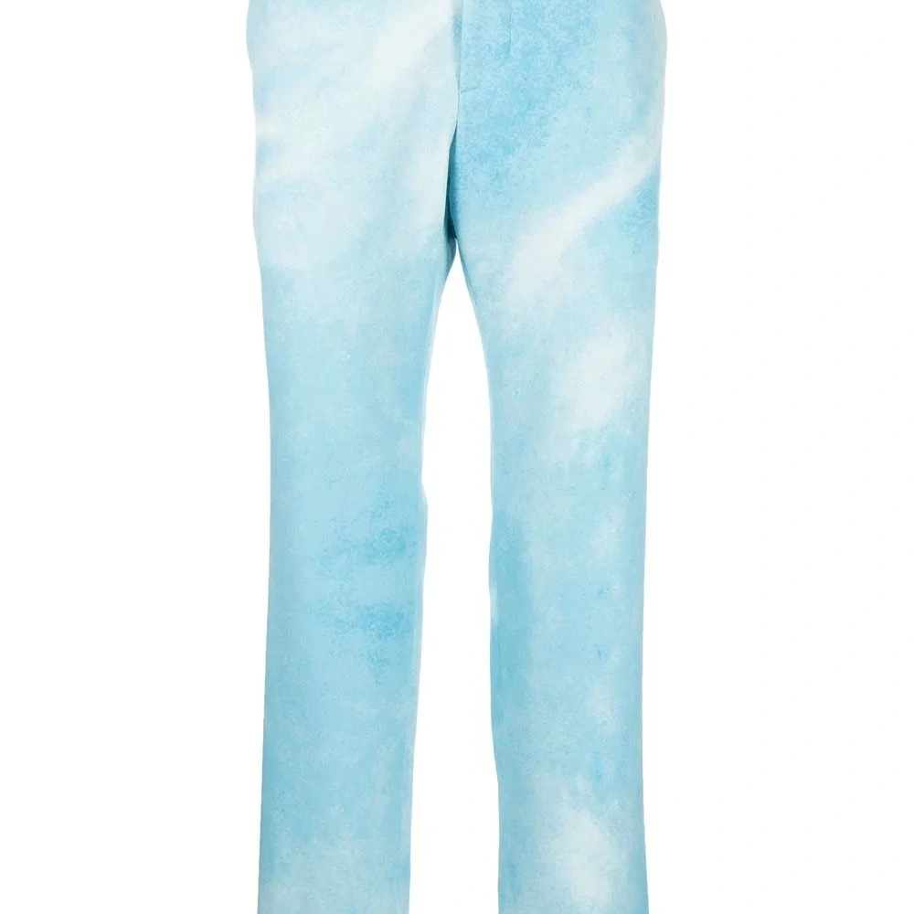 Брюки с принтом тай-дай