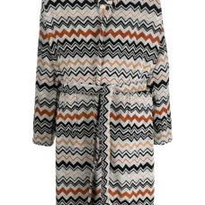 Халат с узором зигзаг Халат с узором зигзаг