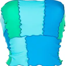 Топ-бандо в стиле колор-блок